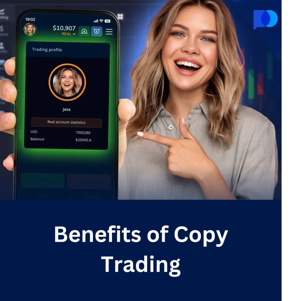 Benefits of copy trading on Pocket Option.